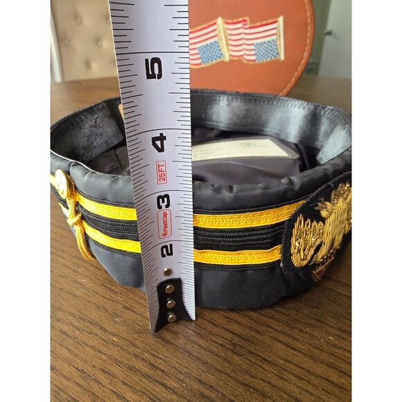 VTG 32ND DEGREE SCOTTISH RITE MASONIC FREEMASON CAP BULLION DOUBLE EAGLE EMBLEM - Picture 15 of 16